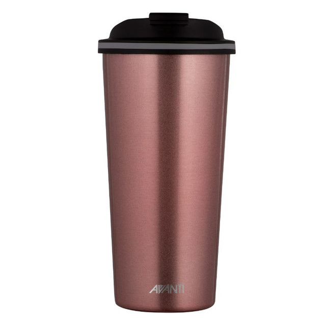 Avanti Go Cup travel mug in Rose Gold, 473 ml, double-wall insulated for hot drinks up to 8 hours and cold for 16 hours.