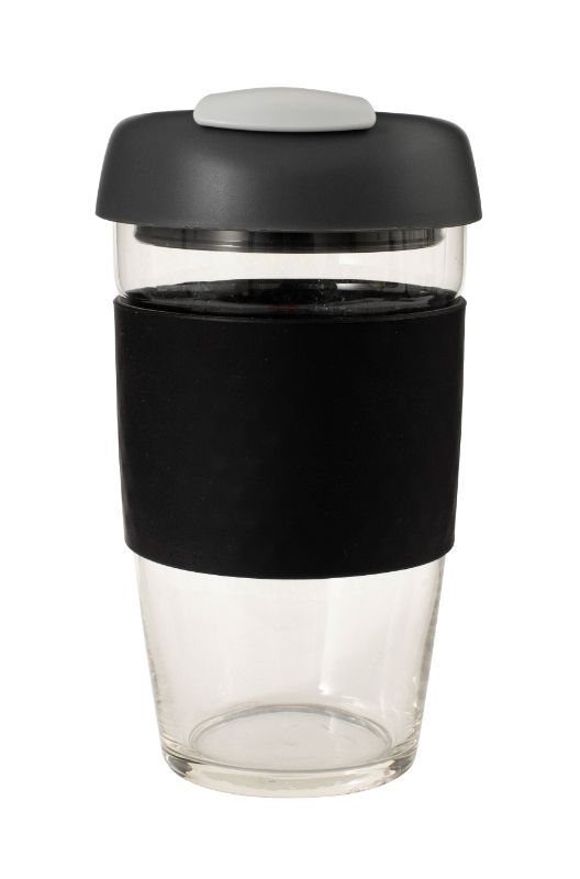 Avanti Glass GoCup Travel Mug 473ml Black/Char/Grey