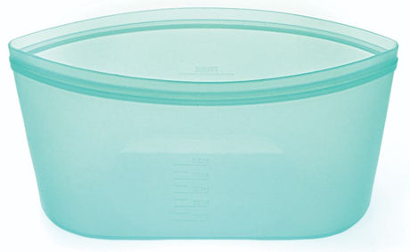 Avanti Pinch & Lock Bag 550ml in blue, silicone, heat-resistant, with airtight seal, perfect for eco-friendly food storage.