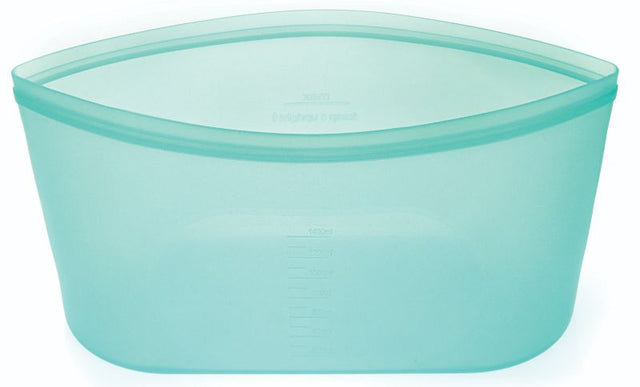 Blue Avanti Pinch & Lock Bag 1400ml, silicone, heat-resistant, airtight seal, eco-friendly, microwave and dishwasher safe.