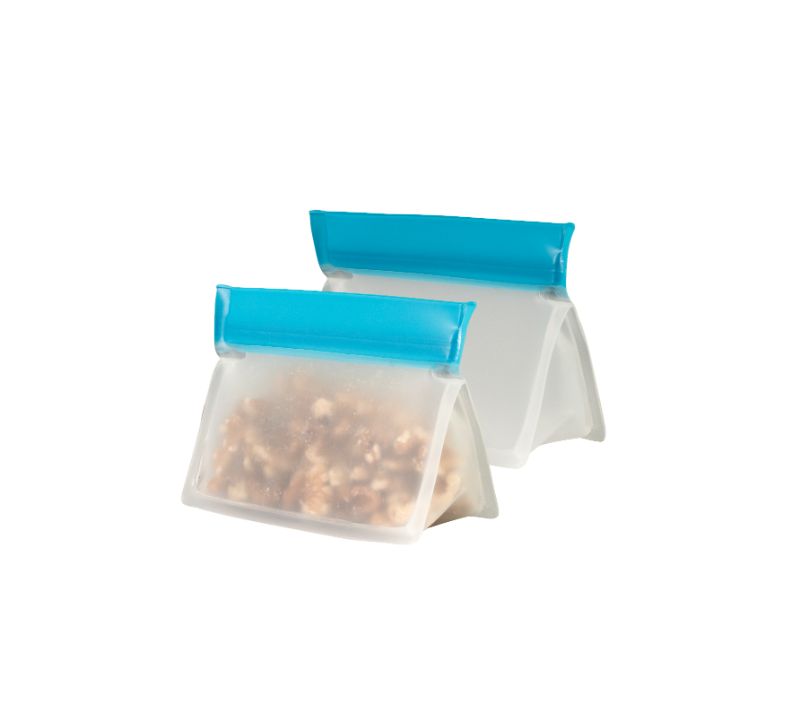 Avanti Reusable Stand Up Bags, 125ml, eco-friendly storage with leakproof seal, ideal for snacks and meals on-the-go.