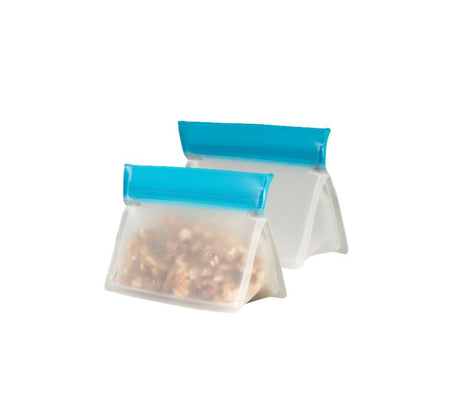 Avanti Reusable Stand Up Bags, 125ml, eco-friendly storage with leakproof seal, ideal for snacks and meals on-the-go.