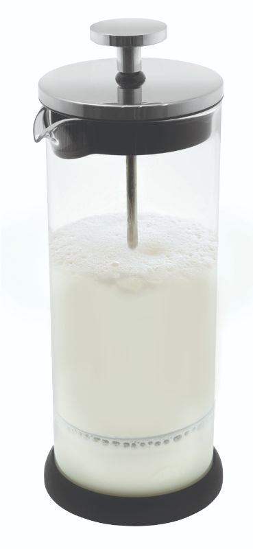 Avanti Milk Frother: Durable glass frother with 500ml capacity for creating barista-quality frothed milk at home.