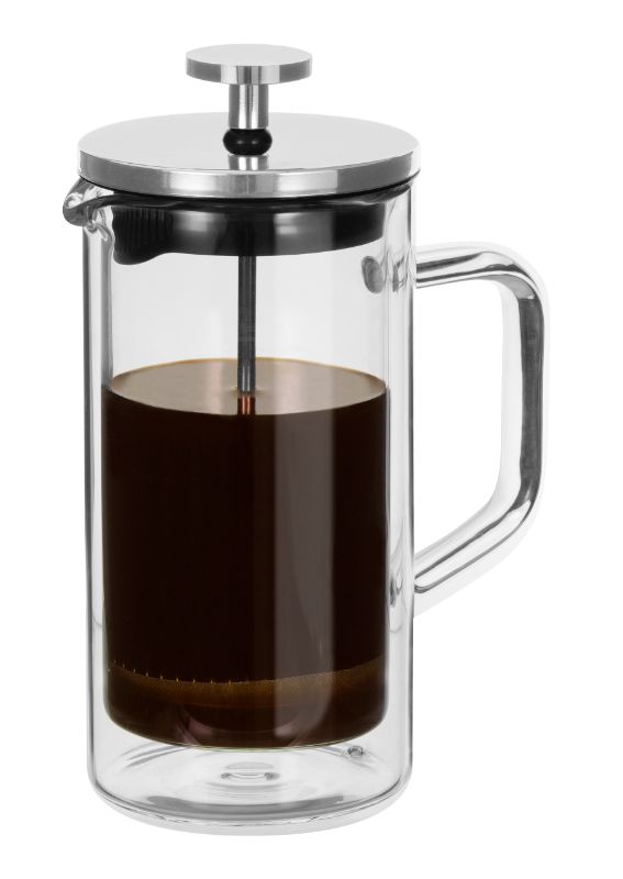 Avanti Capri 350ML Coffee Plunger in stainless steel with double-wall design for elegant, durable brewing.