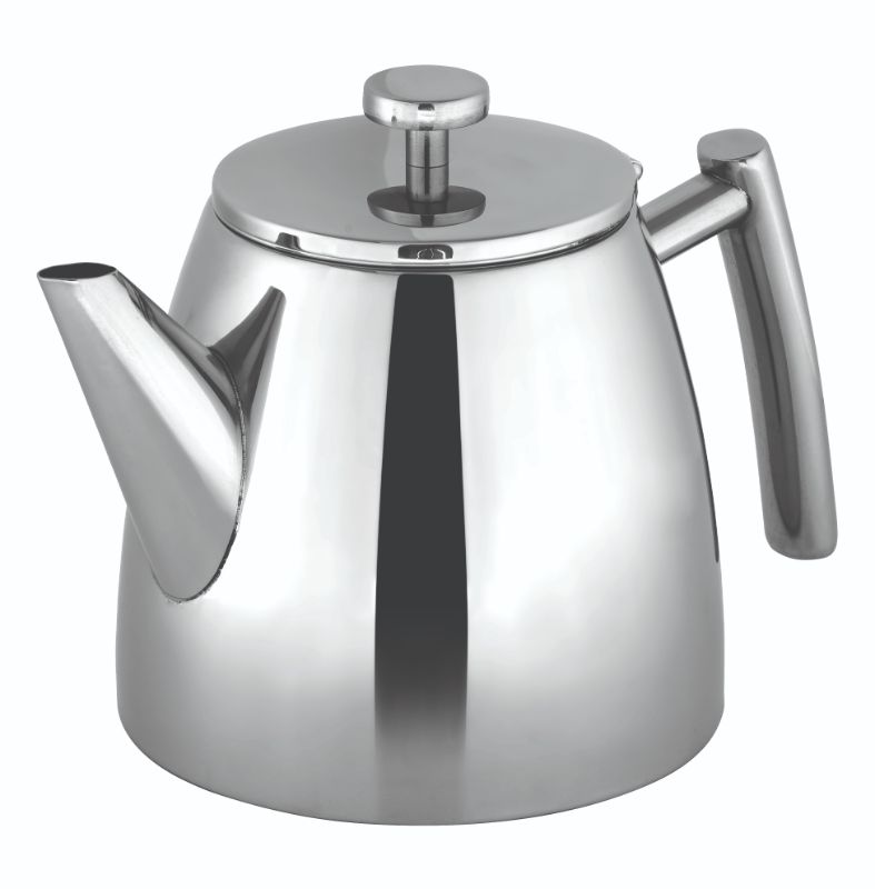 Avanti Modena Double Wall Teapot 1.2L with sleek stainless steel design and a heat-retentive double wall for longer-lasting warmth.