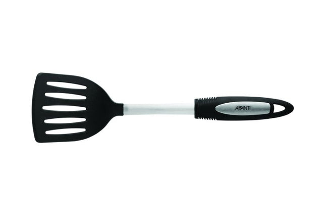 Avanti Ultra Grip Nylon Head Turner with soft touch handle, perfect for flipping delicate foods without scratches.