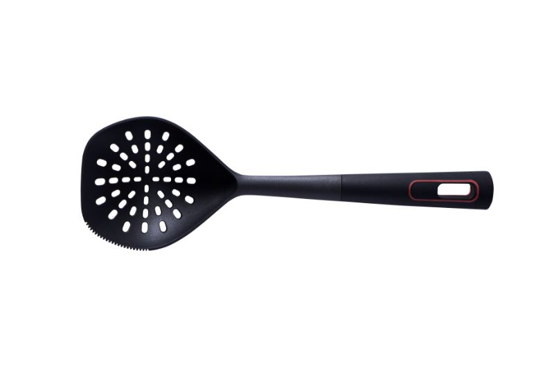 Avanti Nylon Multi-In-1 Skimmer: versatile, heat-resistant kitchen tool with a non-slip handle for easy scooping and serving.