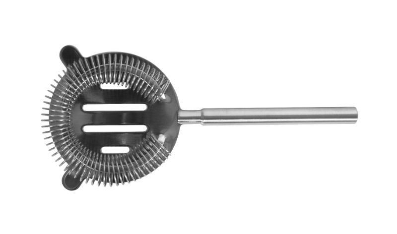 Avanti Deluxe Cocktail Strainer in brushed stainless steel, designed for flawless cocktail straining and elegant home bar use.