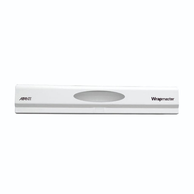 Avanti Wrapmaster: a sleek stainless steel food wrap dispenser for effortless, clean cuts of cling film and foil.