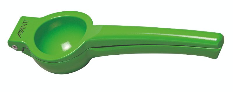 Lime Squeezer 60mm diameter with ergonomic handle, die-cast aluminum, extracts juice effortlessly, pulp-free and dishwasher safe.