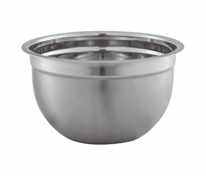 Avanti 22cm deep stainless mixing bowl with anti-slip grips, elegant finish, perfect for cooking and baking tasks.