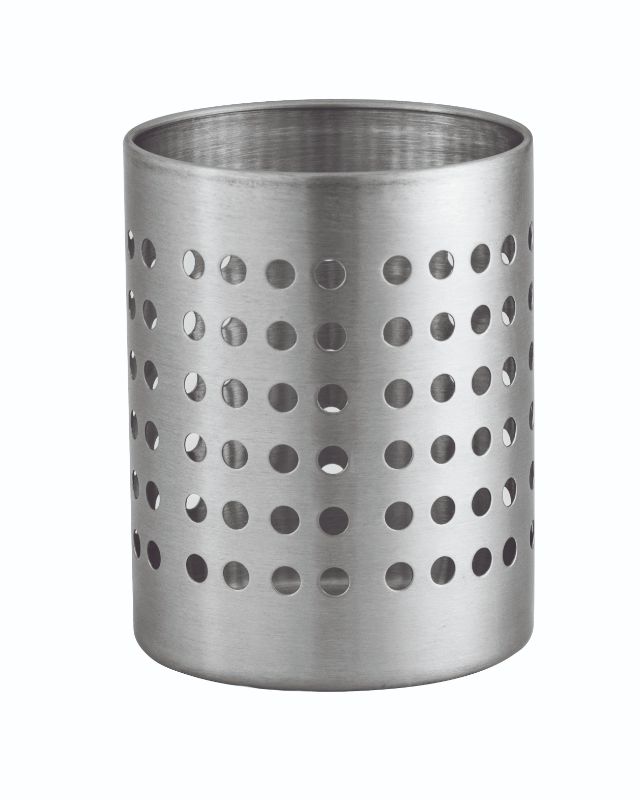 Avanti stainless steel utensil holder, 10x12.5cm, sleek design, durable, ideal for organizing kitchen utensils and cutlery.