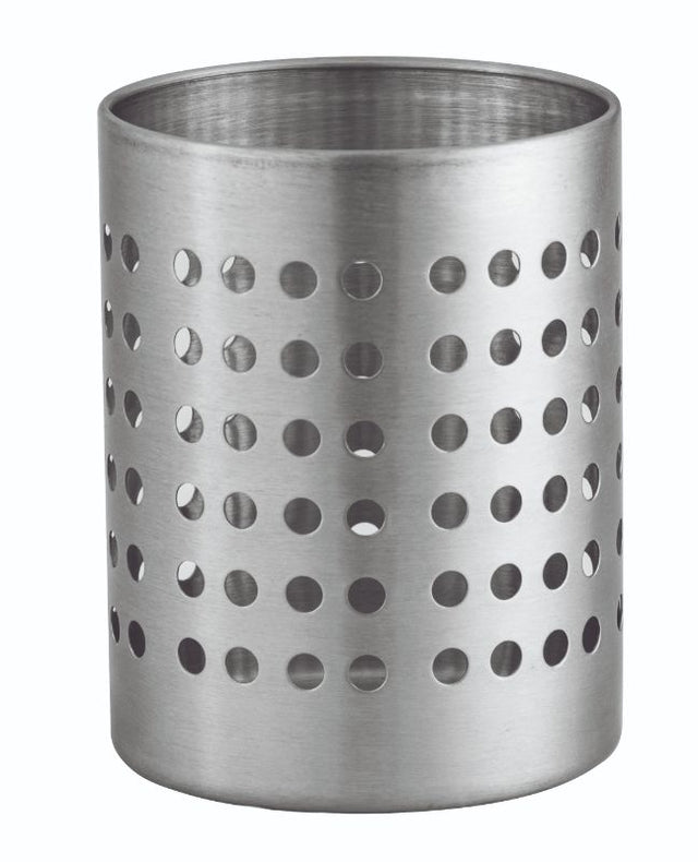 Avanti Stainless Steel Utensil Holder, 12 x 14cm, elegant design for organized kitchen tools and optimal drainage.