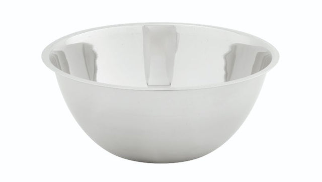 Heavy-duty stainless steel mixing bowl, 26.5cm diameter, 3.7L capacity, durable and dishwasher safe for versatile kitchen tasks.