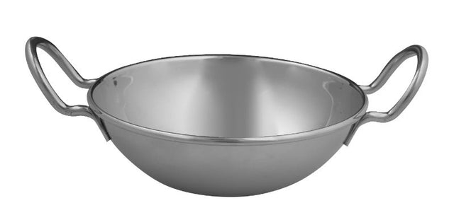 Avanti Balti Dish with Handles, 15CM; stylish serving bowl with elevated rim, perfect for curries and easy to clean.