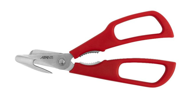 Avanti Seafood Shears with durable stainless steel blades and ergonomic handles, ideal for easy shellfish preparation.