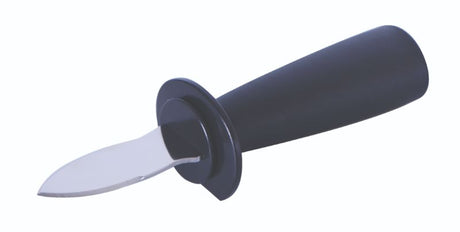 Avanti Deluxe Oyster Knife with safety shield and non-slip grip for effortless and safe oyster shucking.