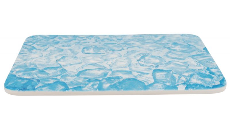 Cooling plate for small animals, 28cm, providing a cool resting surface for pets like hamsters and rabbits in hot weather.