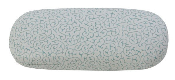 Stylish blue foil glasses case offering protection and elegance for all eyewear types, perfect for everyday use.