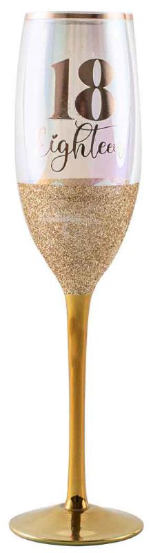 Elegant 150ml champagne glass with a unique glitterati design, perfect for celebrating special moments in style.