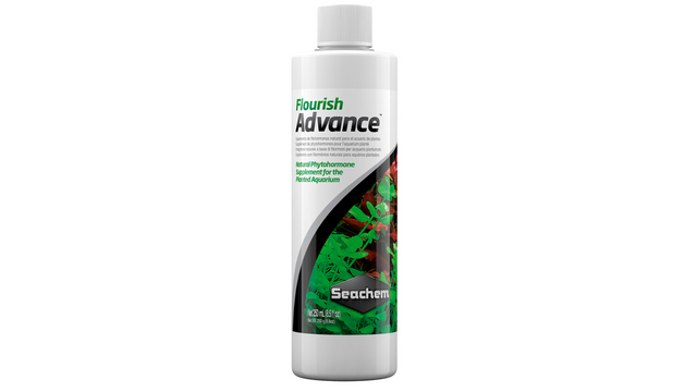 Plant Aquarium Flourish Advance (250ml) - A growth enhancer for aquatic plants, boosting root and leaf vitality safely.