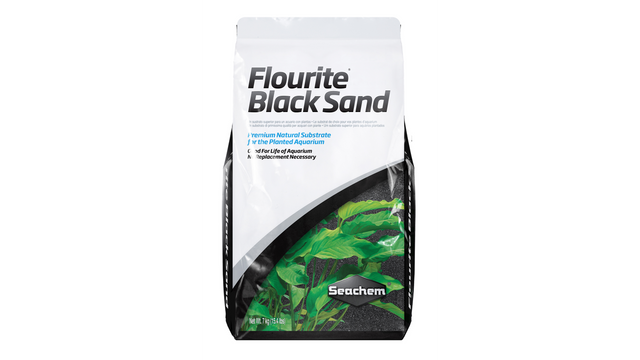 Black Aquarim Flourite Sand (7kg) enhances aquariums with nutrients, promotes plant growth, and contrasts beautifully with fish.