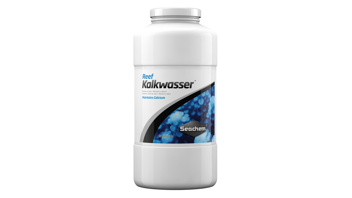 Aquarium Reef Kalkwasser (500g) for optimal calcium balance, pH stabilization, and coral growth in saltwater tanks.