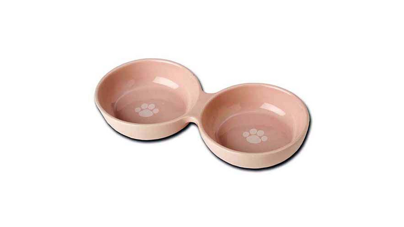Cat Bowl - Wubby's Duo Diner - 25cm (Pink)