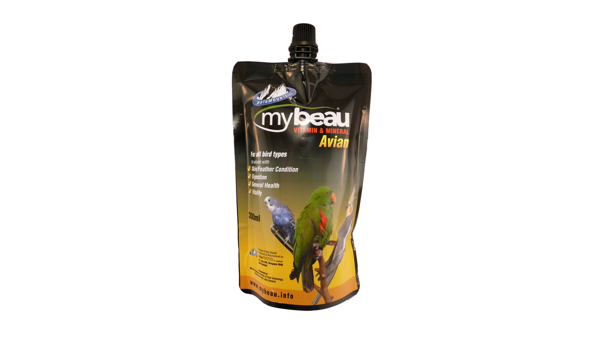 Premium 300ml bird supplement designed to boost health, digestion, and vitality for all bird species.