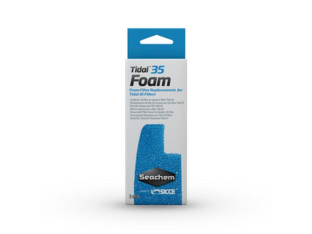 Seachem Tidal 35 Foam pads, two-pack, designed for effective aquarium filtration and water clarity.