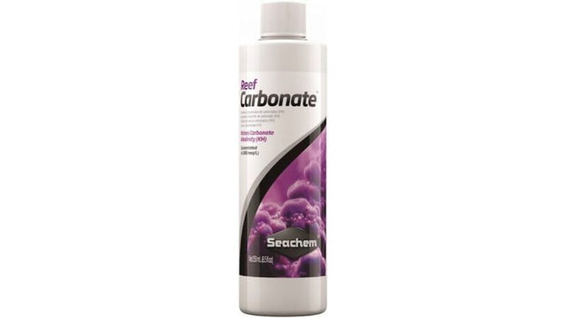 Reef Carbonate 500mL bottle for stabilizing pH and enhancing carbonate hardness in reef aquariums.