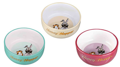 Honey & Hopper 11cm ceramic bowl in vibrant colors, perfect for serving snacks or as a decorative piece in your home.