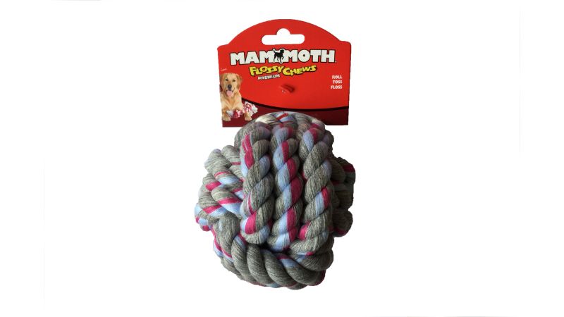 Vibrant 12cm Monkey Fist Ball for dogs, ideal for fetch, chewing, and promoting active play and bonding.