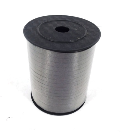Premium 5mm black curling ribbon roll, ideal for gift decorating, crafts, and wedding favors.