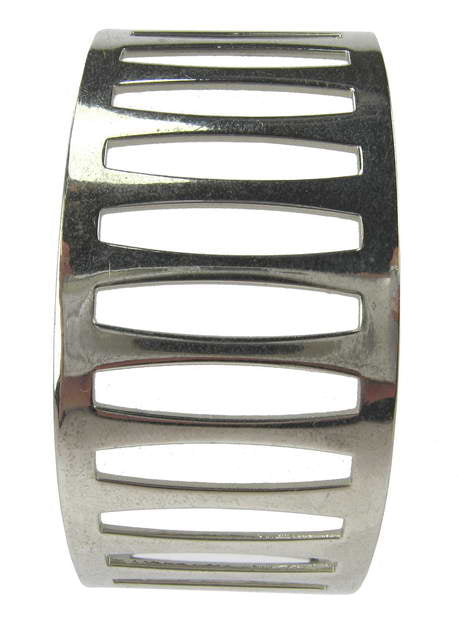 Elegant Narrow Cage Silver Bracelet showcasing a unique design, perfect for casual or formal occasions with a sleek finish.