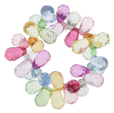 Colorful multi-bead stretch bracelet designed for style and comfort, perfect for any occasion and wrist size.