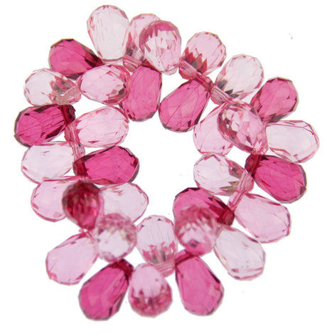 Elegant pink stretch bracelet, crafted for comfort and style, perfect for any occasion or everyday wear.