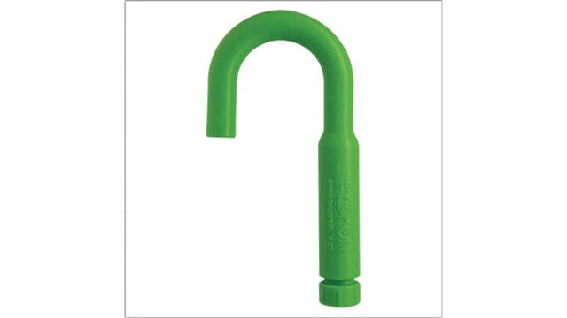 Aquarium Hook - Python in vibrant green, designed for hands-free, spill-free water changes; compact and durable for easy maintenance.