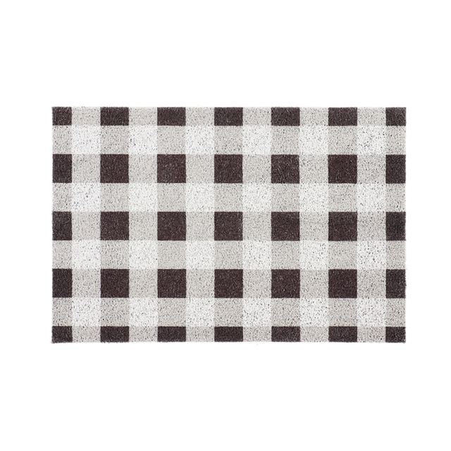 Loop Anti Slip Doormat in checkered design, 90 x 60 cm, enhances entrance safety and style with durable PVC material.