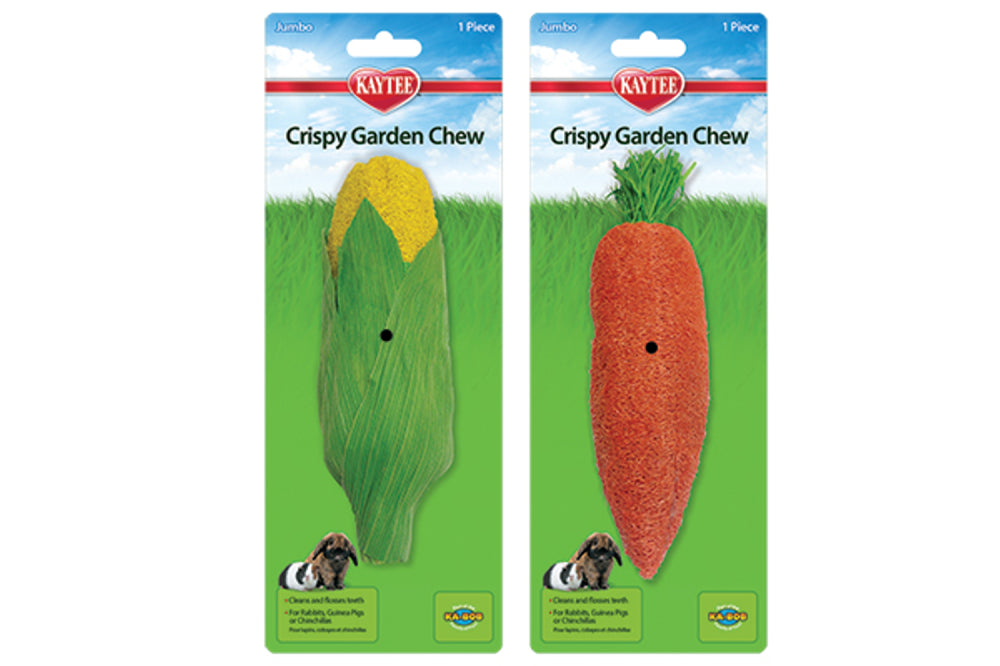 Vibrant chew toy made of natural loofah for rabbits, promoting dental health and safe chewing fun.