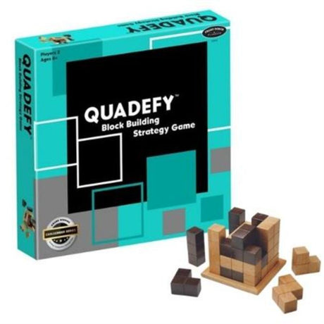 3D strategy game Quadefy features vibrant pieces, blending puzzles and strategy for thrilling game nights with family and friends.