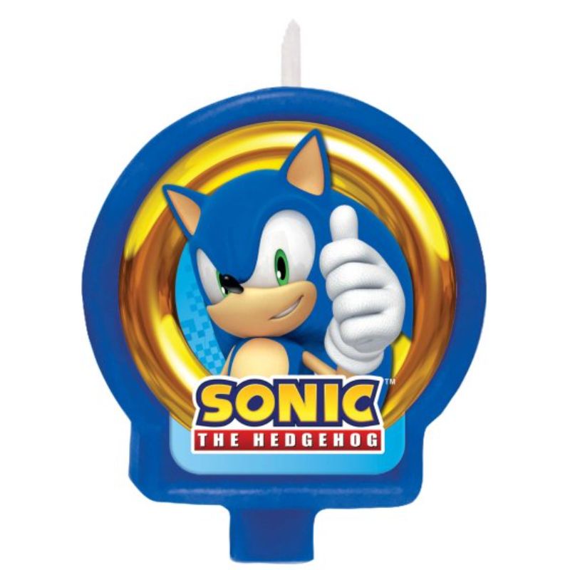 Sonic the Hedgehog Candle: 6cm collectible candle featuring Sonic, adding nostalgic style and soothing fragrance to any space.