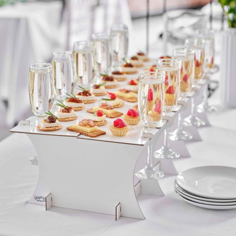 Contemporary Wedding Grazing Board and Drink Stand