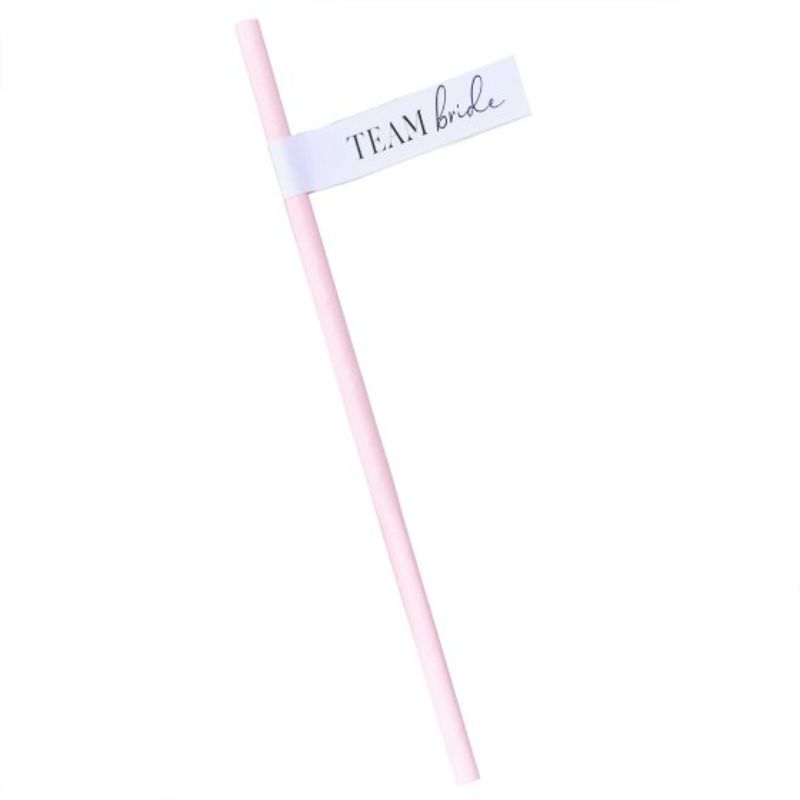 Future Mrs Team Bride Hen Party Paper Straws - Pack of 16