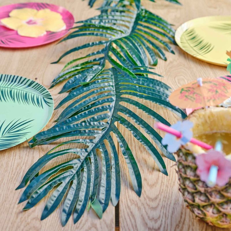 Tiki Tropics Palm Leaf Foliage Stems Decoration Kit - Pack of 5