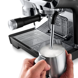 La Specialista Prestigio Matt Black Manual Coffee Machine with 19-bar pump, dual heating, and My Latte Art steam wand for perfect espresso.