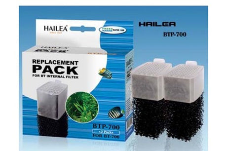 Aquatic Hailea Replacement Cartridge 2pk BTP700 for optimal filtration and crystal clear water in aquariums and ponds.