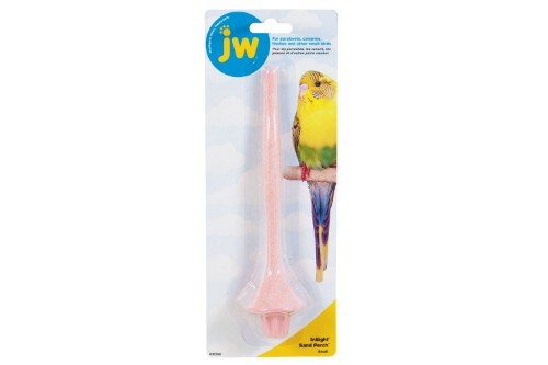 Small sand perch for birds, 17cm long with a silicon sand coating; promotes foot health and perching comfort.