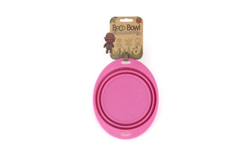 Cat And Dog Bowl - BecoBowl Travel S/M - Pink