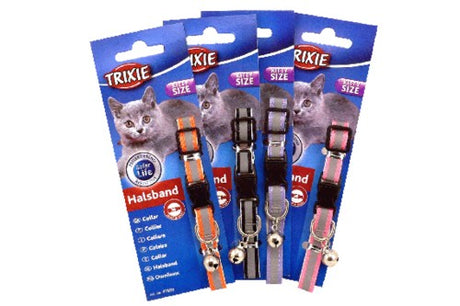 Reflective kitten collar ensuring visibility and safety, adjustable fit, lightweight, with a breakaway safety clasp.